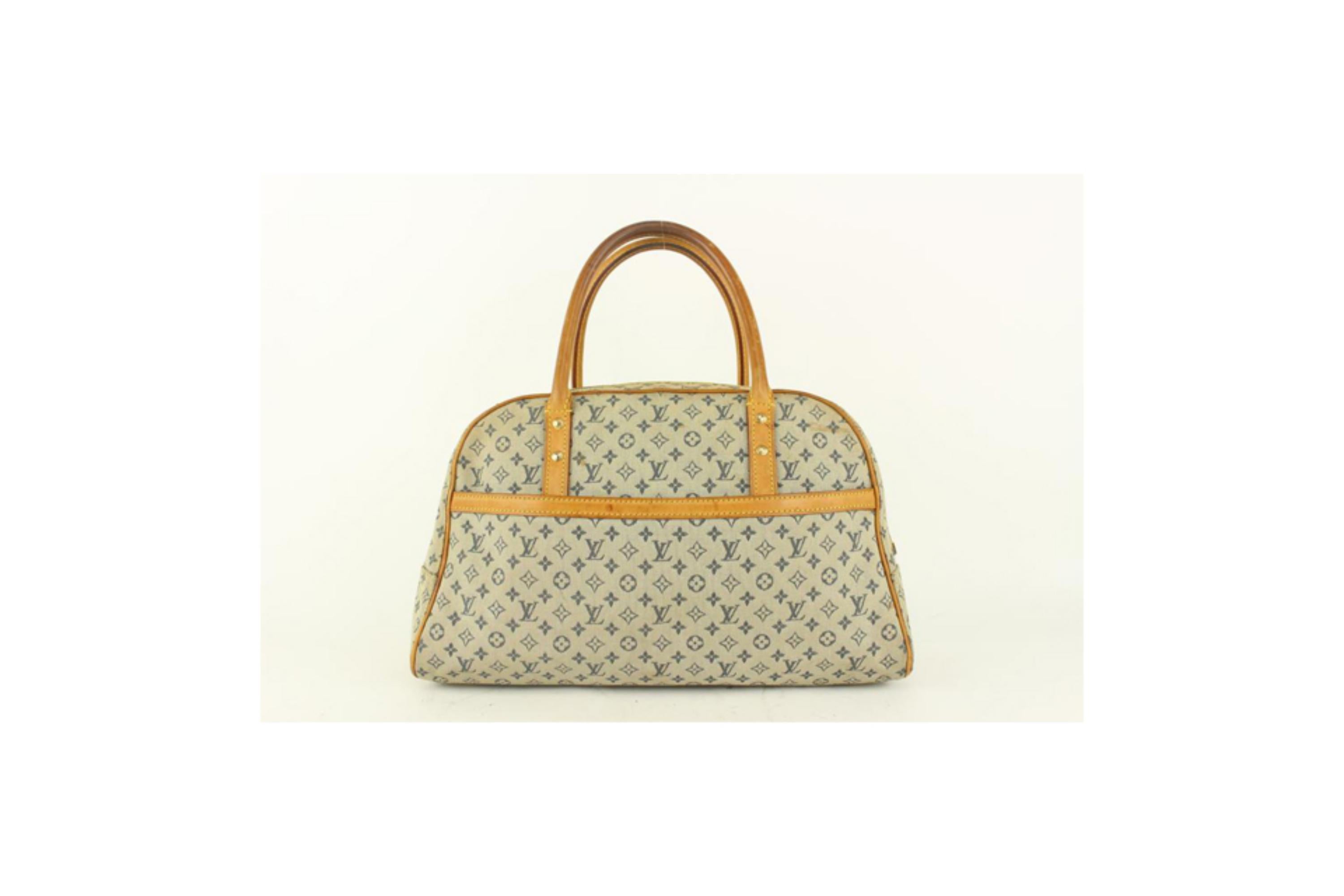 Louis Vuitton Grey Monogram Mini Lin Marie Speedy Boston Bag 0LV124 In Fair Condition In Dix hills, NY