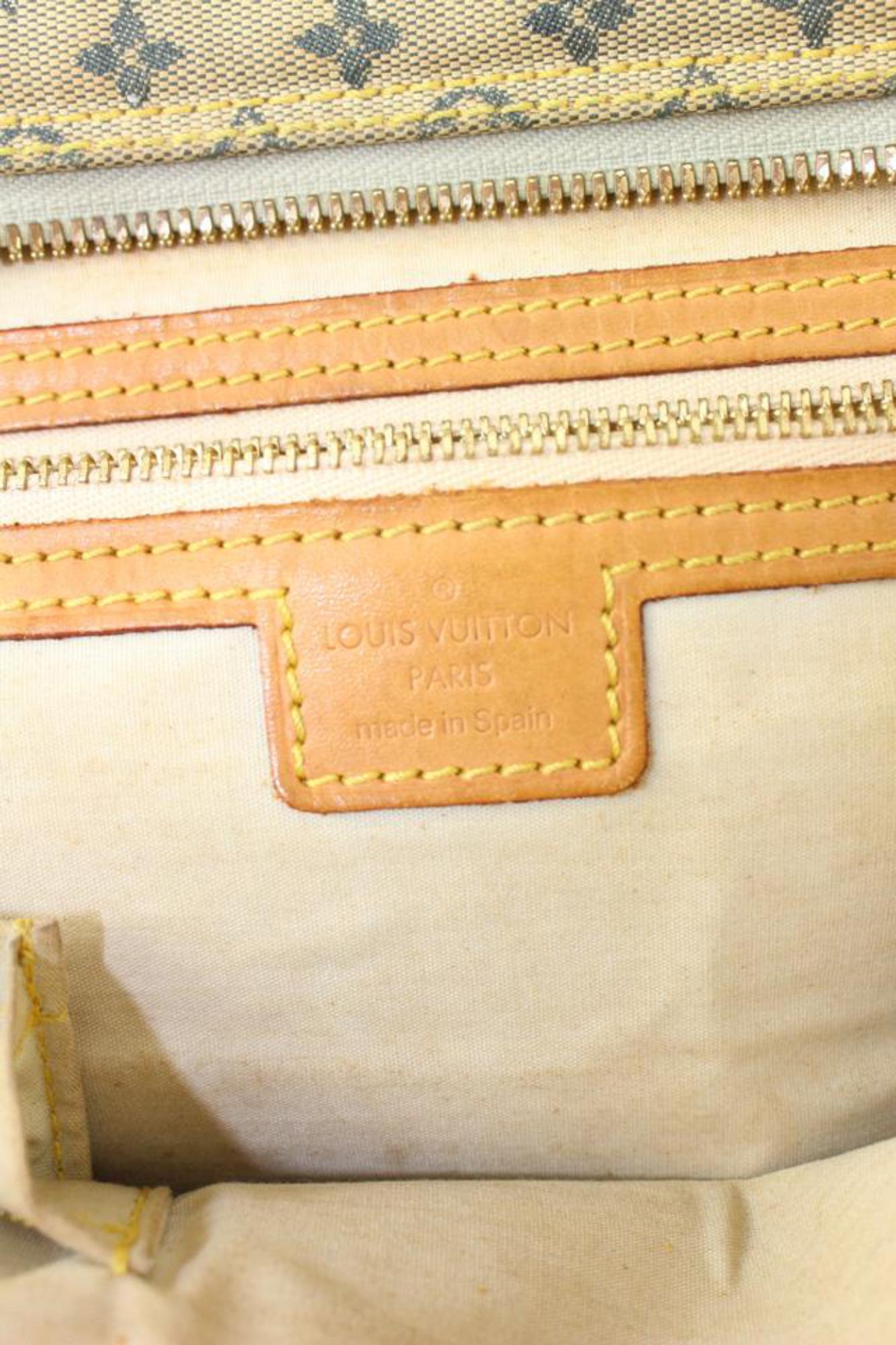 Louis Vuitton Grey Monogram Mini Lin Marie Speedy Boston Bag 23LV104 For Sale 4