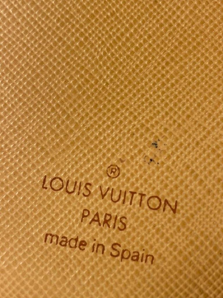 Louis Vuitton Grey Monogram Mini Lin Small Ring Agenda PM Diary Cover 340lvs519 In Good Condition For Sale In Dix hills, NY