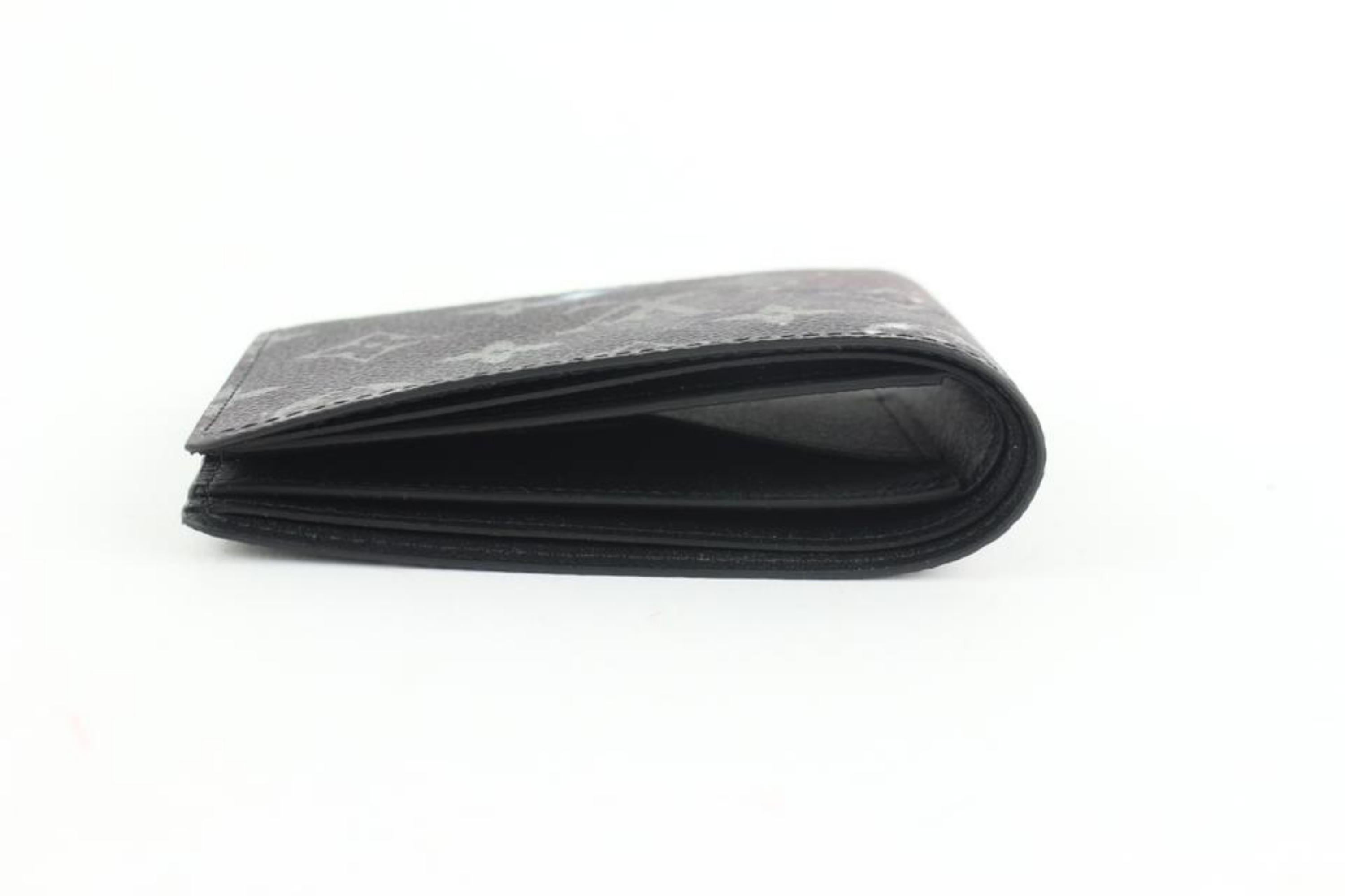 Louis Vuitton Grey Multiple (Runway) Rare Galaxy Monogram 4lz1106 Wallet For Sale 5