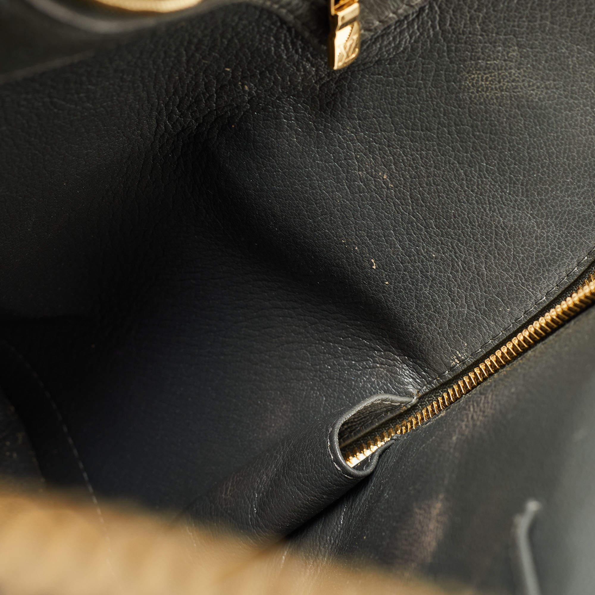 Louis Vuitton Grey Ostrich Alma GM Bag 1