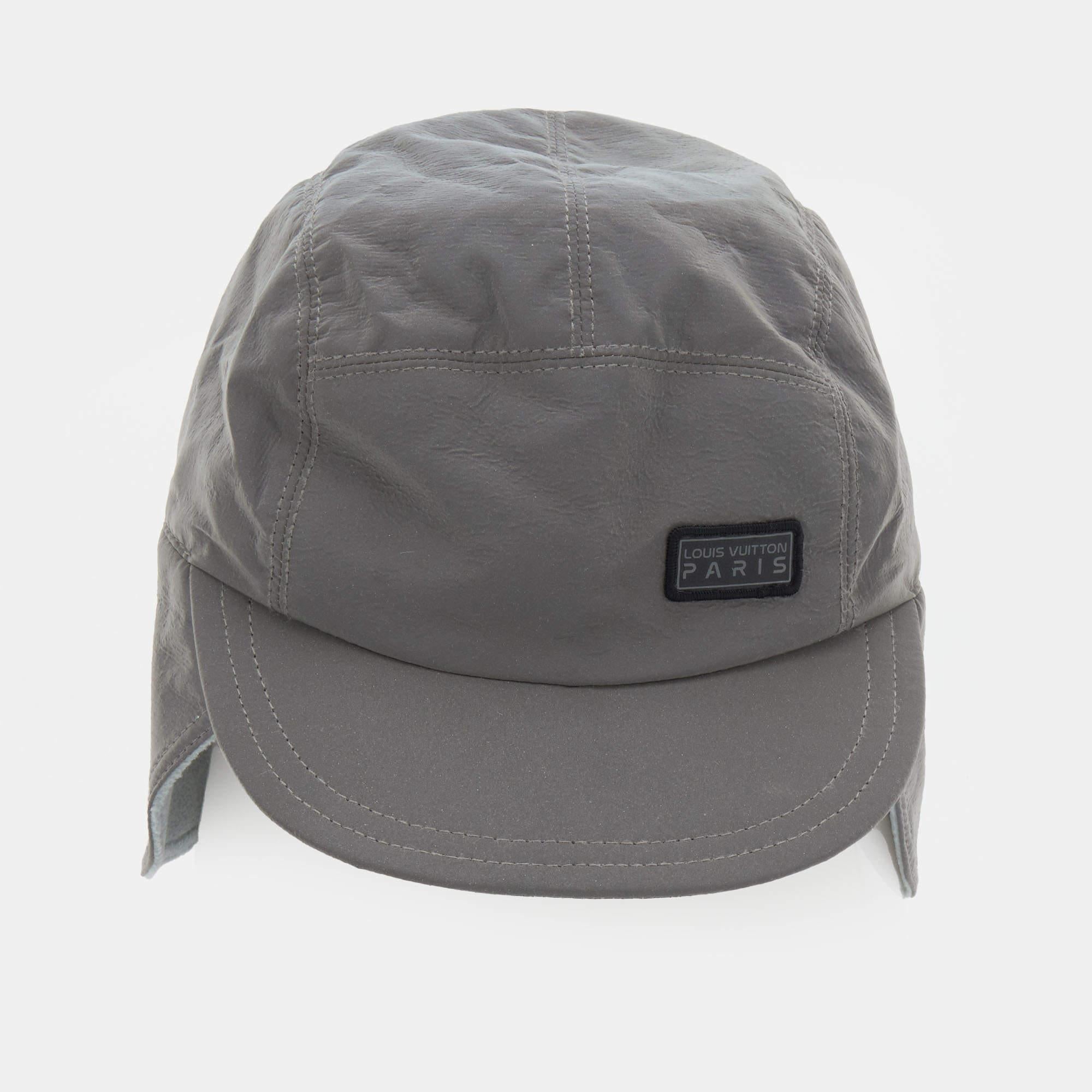 Louis Vuitton's Space Mission cap is from the brand's Spring/Summer 2019 Collection. It is made from a shimmer-coated material and is finished with the brand accent on the front. 