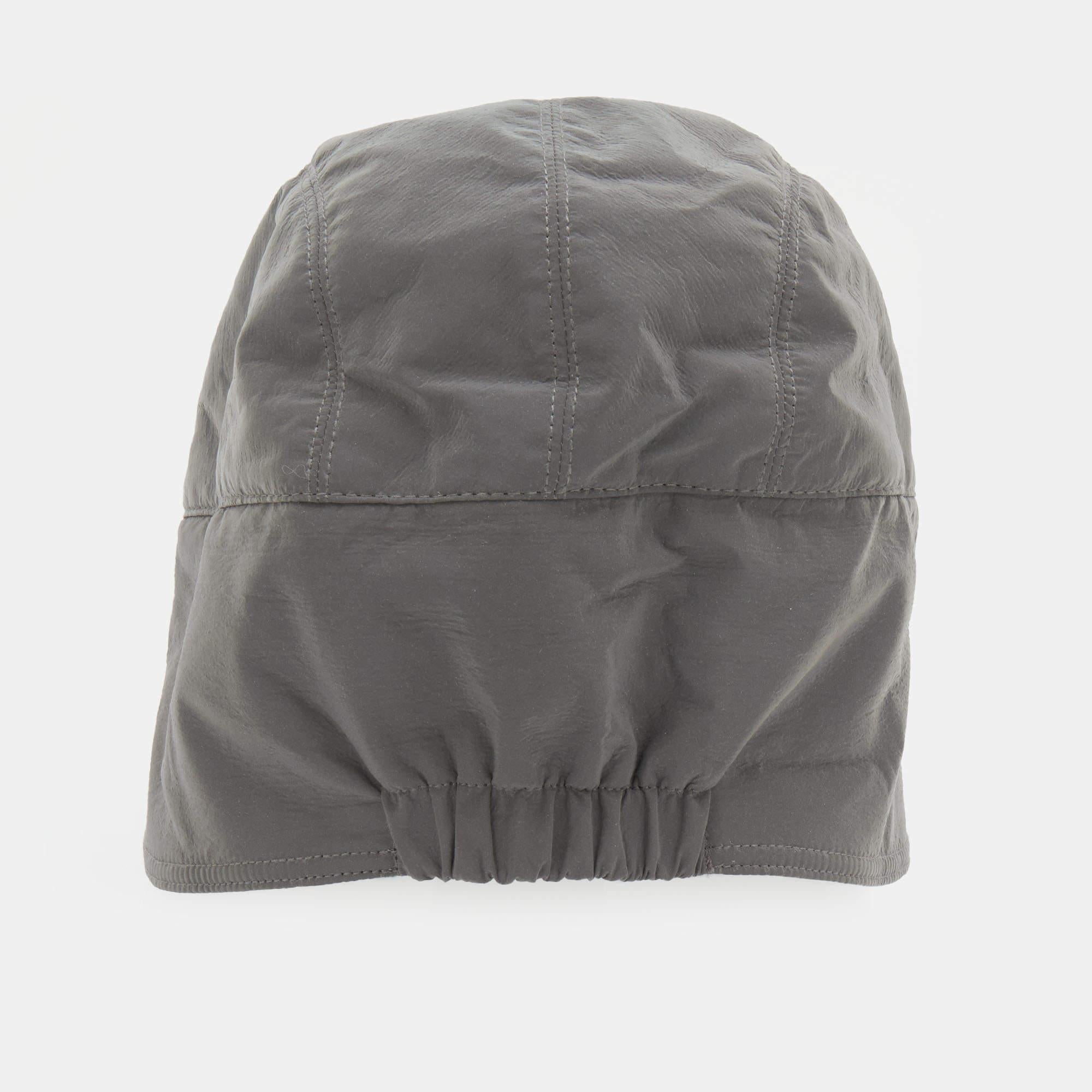 Gray Louis Vuitton Grey Shimmer Coated Space Mission Cap