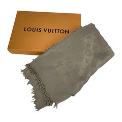 Louis Vuitton nude color monogram scarf made of 60% silk and 40% wool. at  1stDibs  lv scarf with pockets, louis vuitton scarf with pockets, louis  vuitton scarf silk