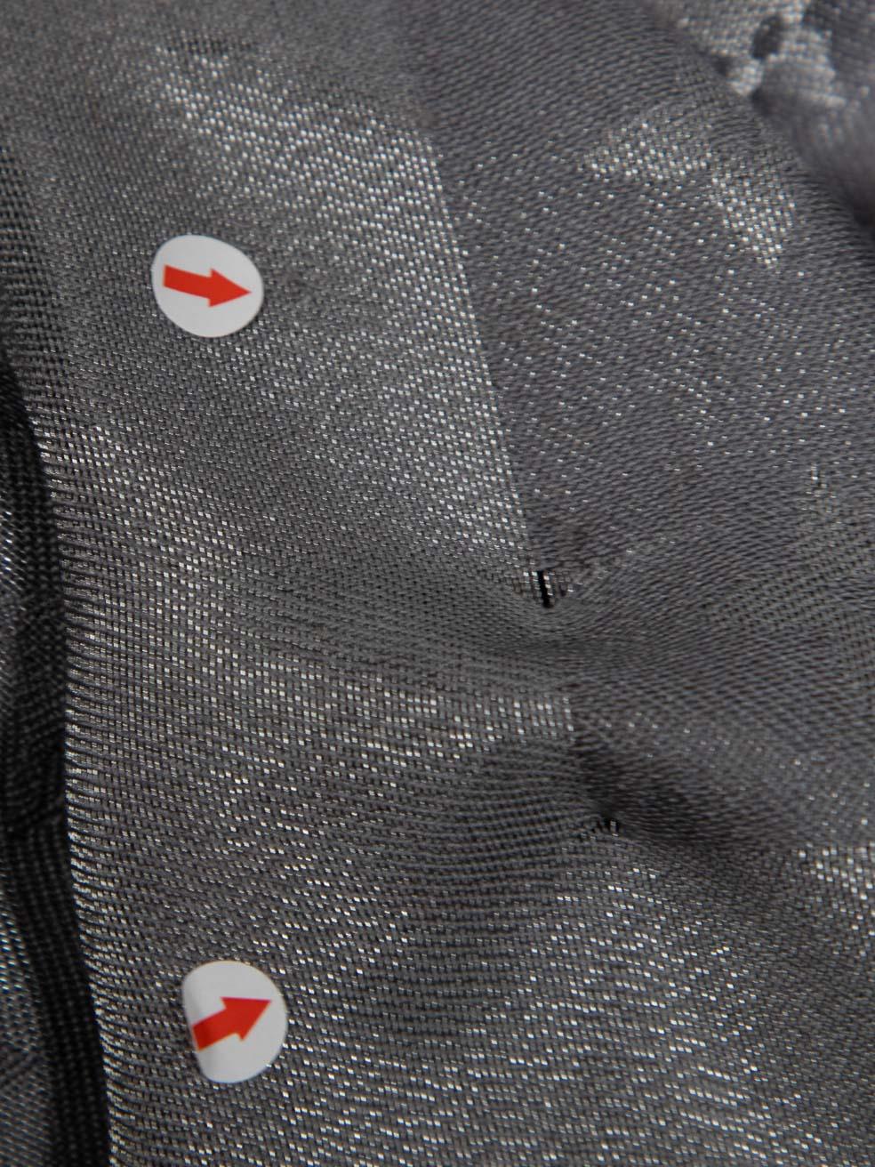 Louis Vuitton Grey Silk Monogram Scarf 1