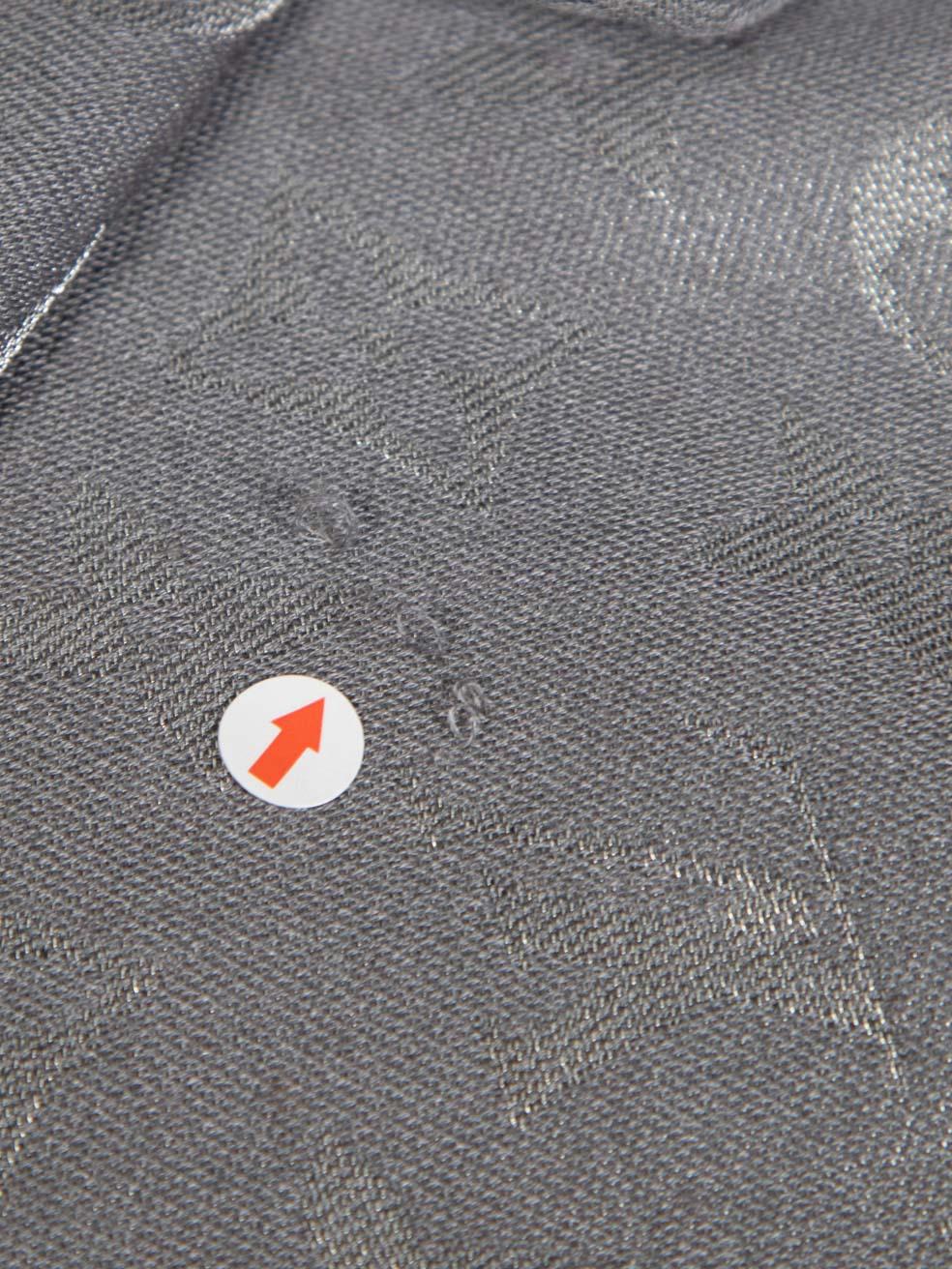 Louis Vuitton Grey Silk Monogram Scarf 3