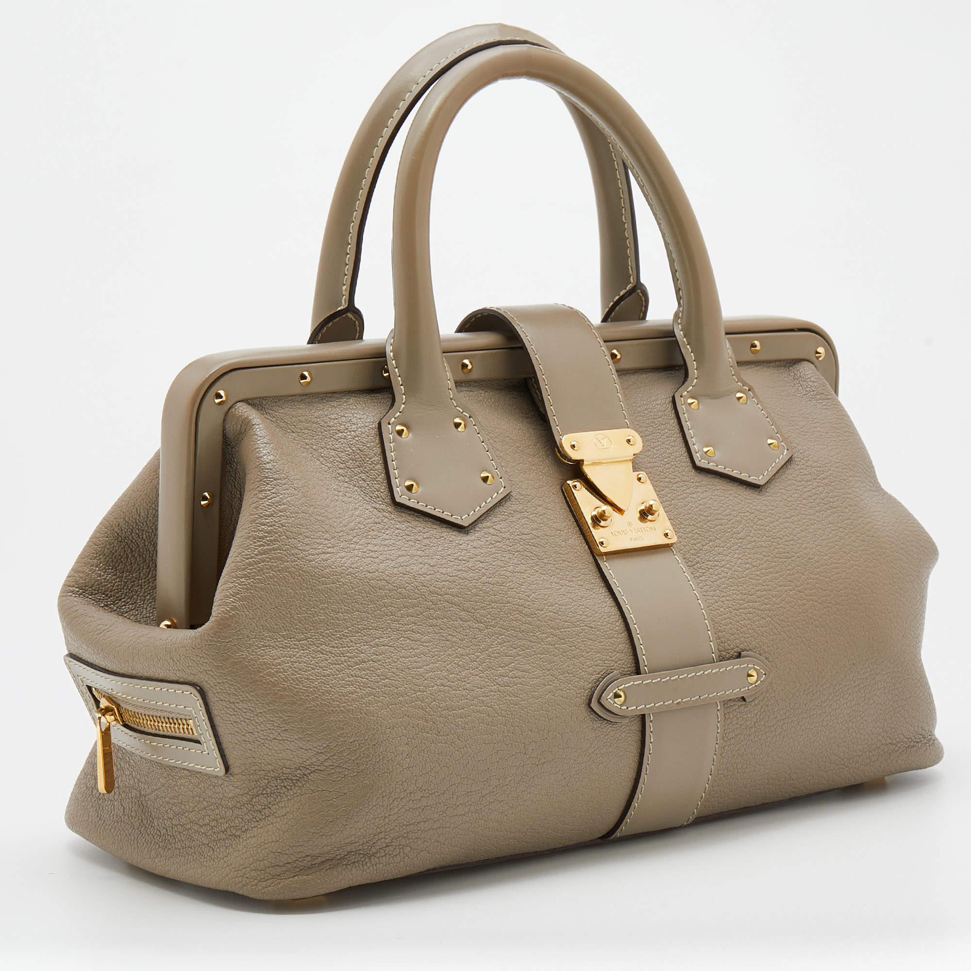 Louis Vuitton Grey Suhali Leather L'Ingenieux PM Bag In Good Condition In Dubai, Al Qouz 2