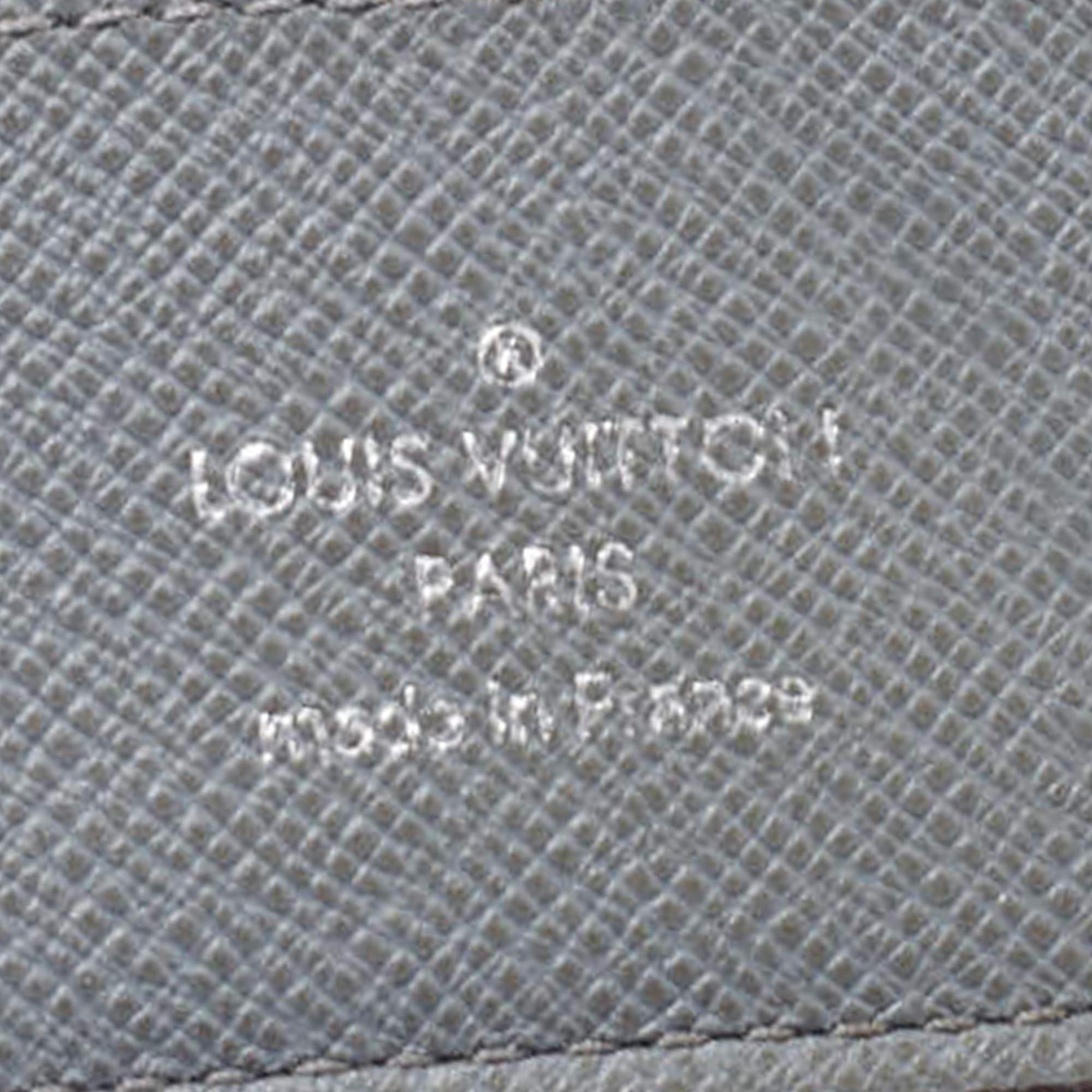 Louis Vuitton Grey Taiga Leather Bifold Wallet 3