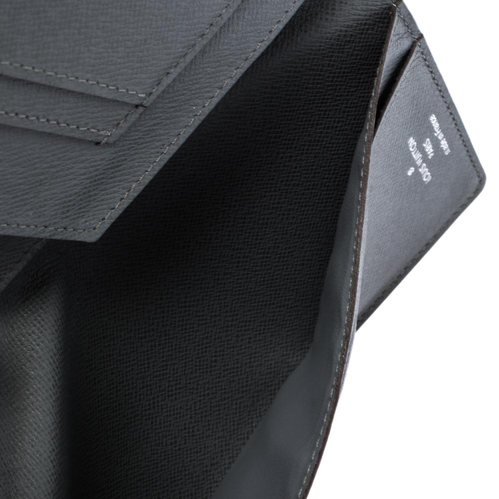 Louis Vuitton Grey Taiga Leather Brazza Wallet 2