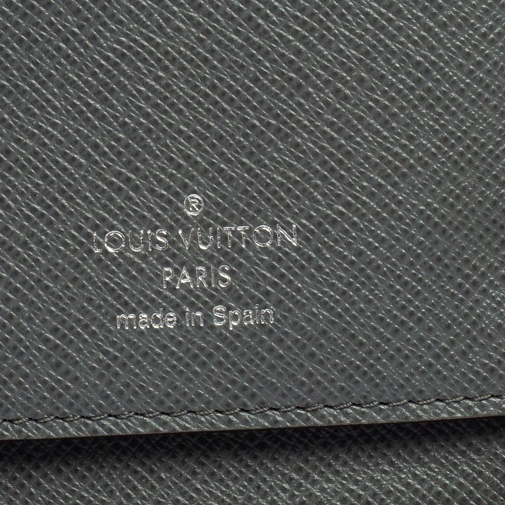 Portafoglio Zippy Louis Vuitton in pelle grigia Taiga 3