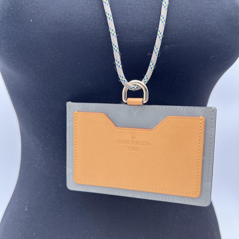 Louis Vuitton Grey Titanium Canvas and Leather Cosmos ID Holder For Sale at  1stDibs