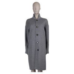 LOUIS VUITTON grey wool 2024 SLOUCHY LONG BOMBER Coat Jacket 36 XS