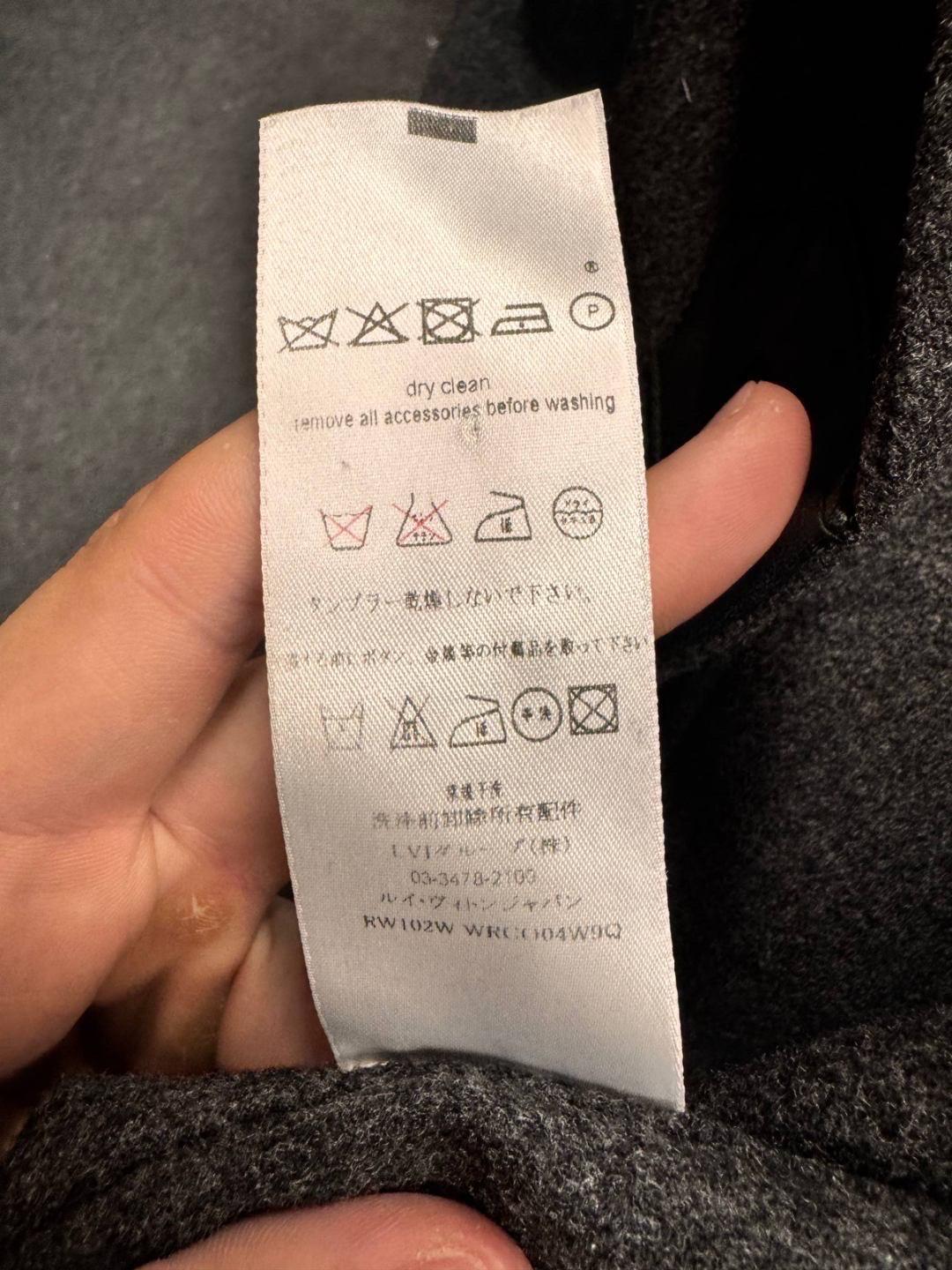 Louis Vuitton Manteau en laine grise et cachemire - Sz.XXS (IT36) Pour femmes en vente