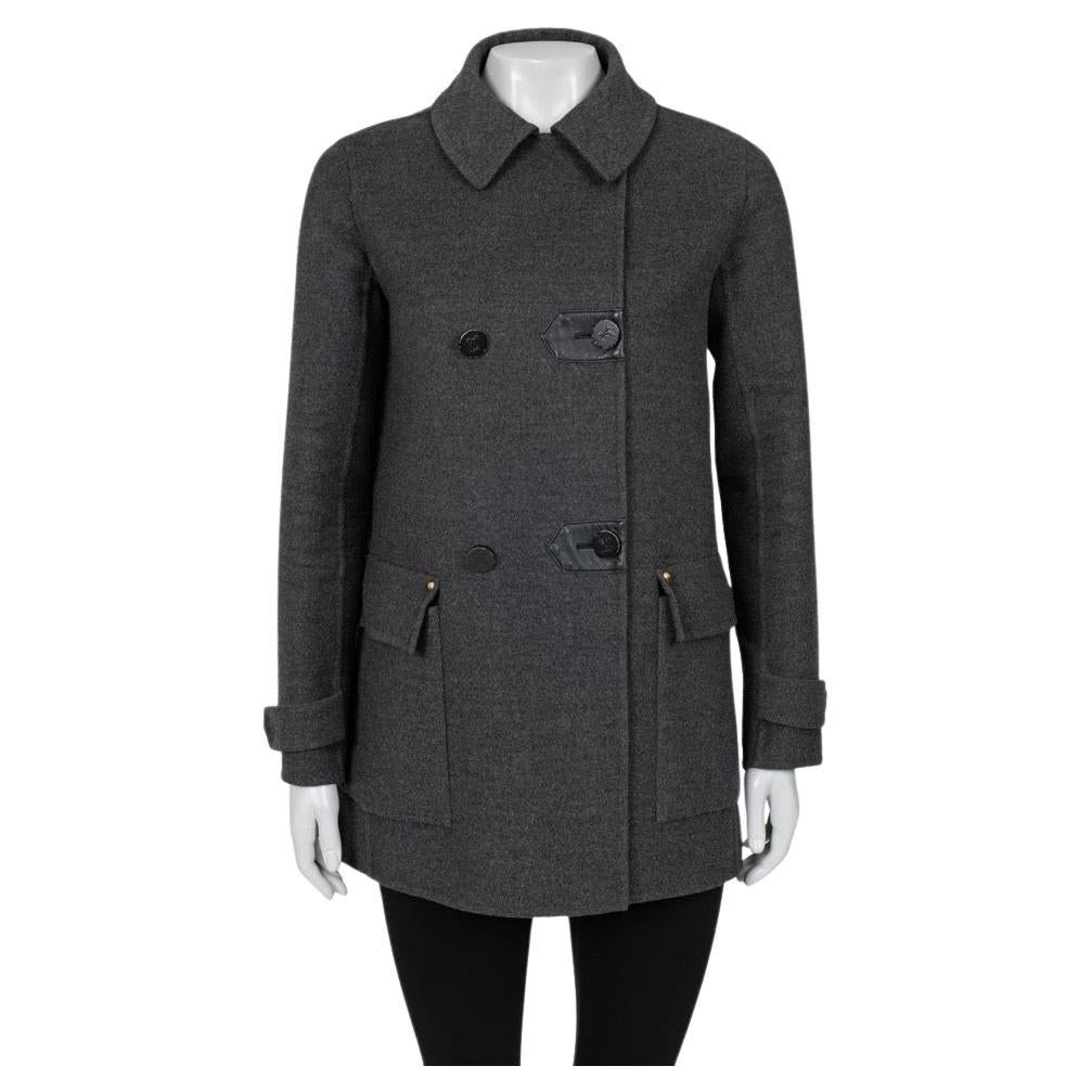 Louis Vuitton Grey Wool Cashmere Coat - Sz.XXS (IT36)