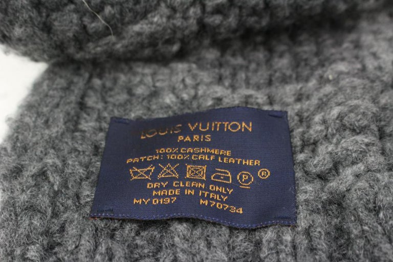 Louis Vuitton Black Damier LV Alpes Helsinki Wool Scarf Louis Vuitton