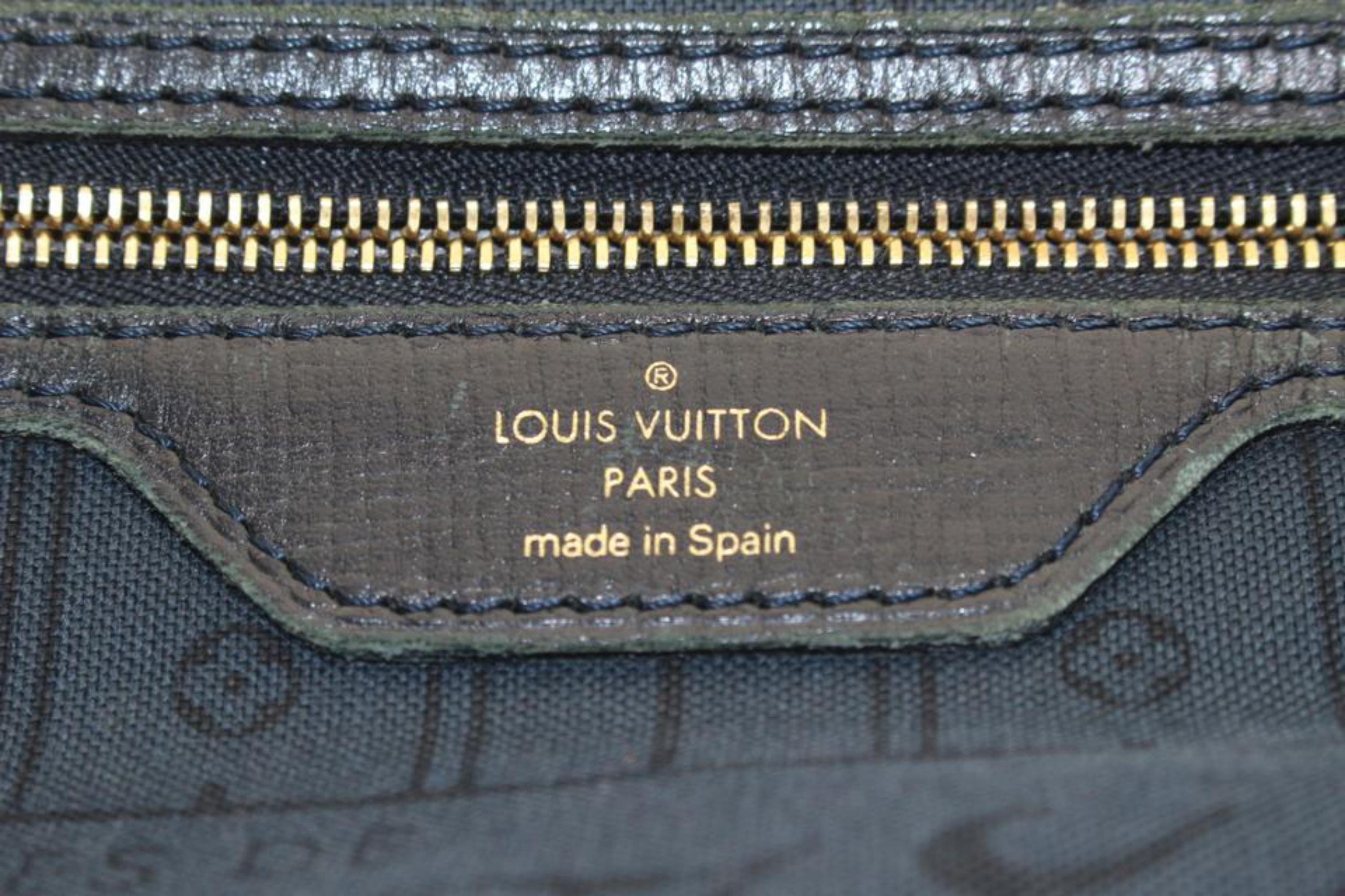 Louis Vuitton Grey x Navy Monogram Idylle Mini Lin Neverfull MM Tote Bag 15LV110 For Sale 1