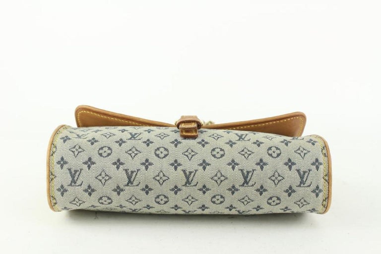 Louis Vuitton Grey x Navy Camille Chain Crossbody Bag Leather ref
