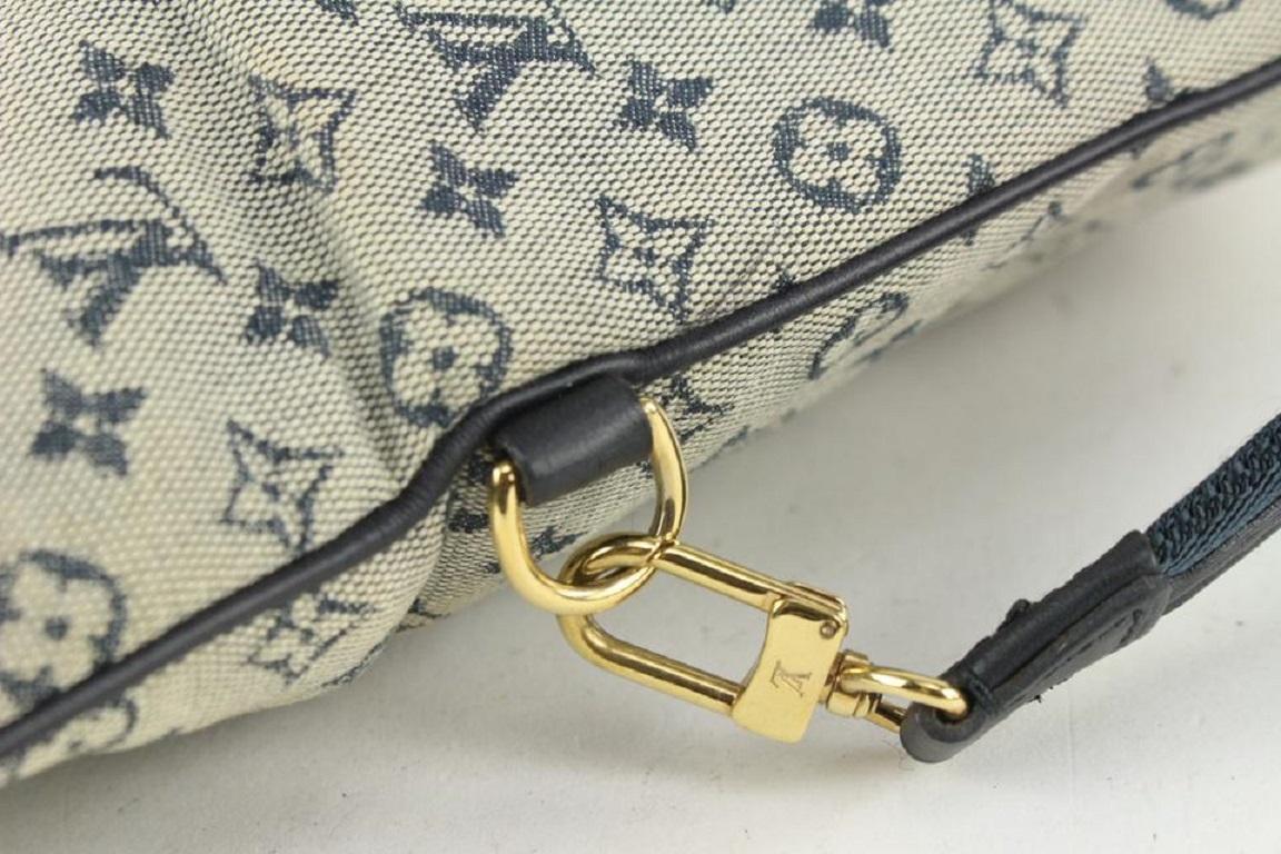 Louis Vuitton Grey x Navy Monogram Mini Lin Francoise 2way Tote Bag 929lv86 4