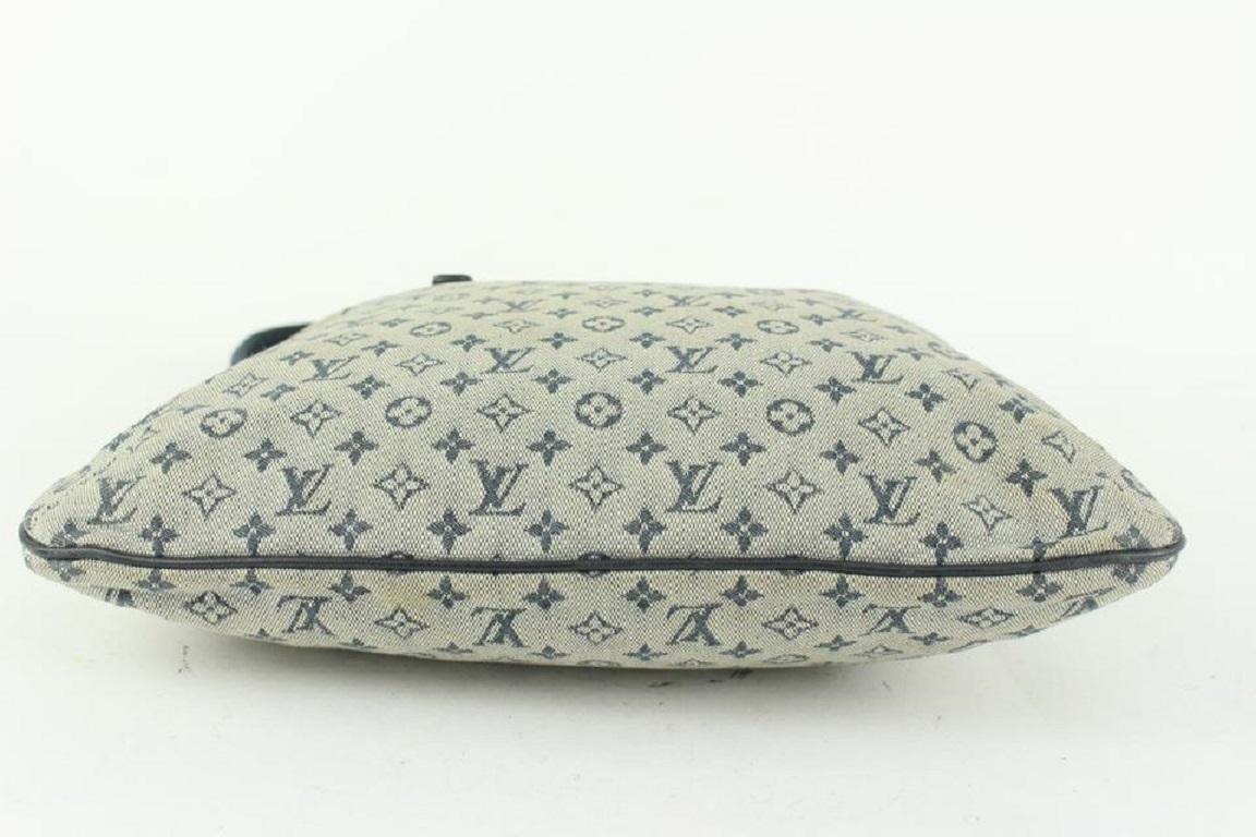 Louis Vuitton Grey x Navy Monogram Mini Lin Francoise 2way Tote Bag 929lv86 2