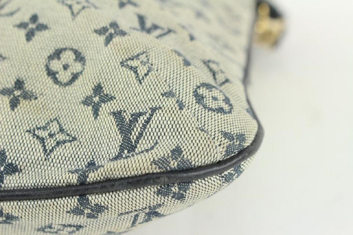 Louis Vuitton Grey x Navy Monogram Mini Lin Francoise 2way Tote Bag 929lv86 3