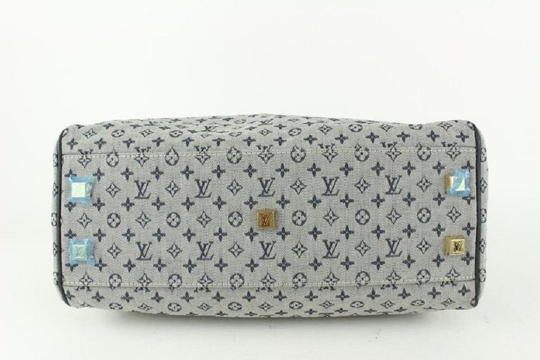 Louis Vuitton Gray Monogram Mini Lin Josephine PM Grey Cloth Cloth