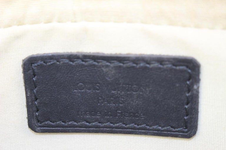 Louis Vuitton Grey x Navy Monogram Mini Lin Juliette MM Crossbody 