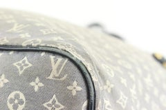 Louis Vuitton Grey x Navy Neverfull MM Tote Bag 19lz69s