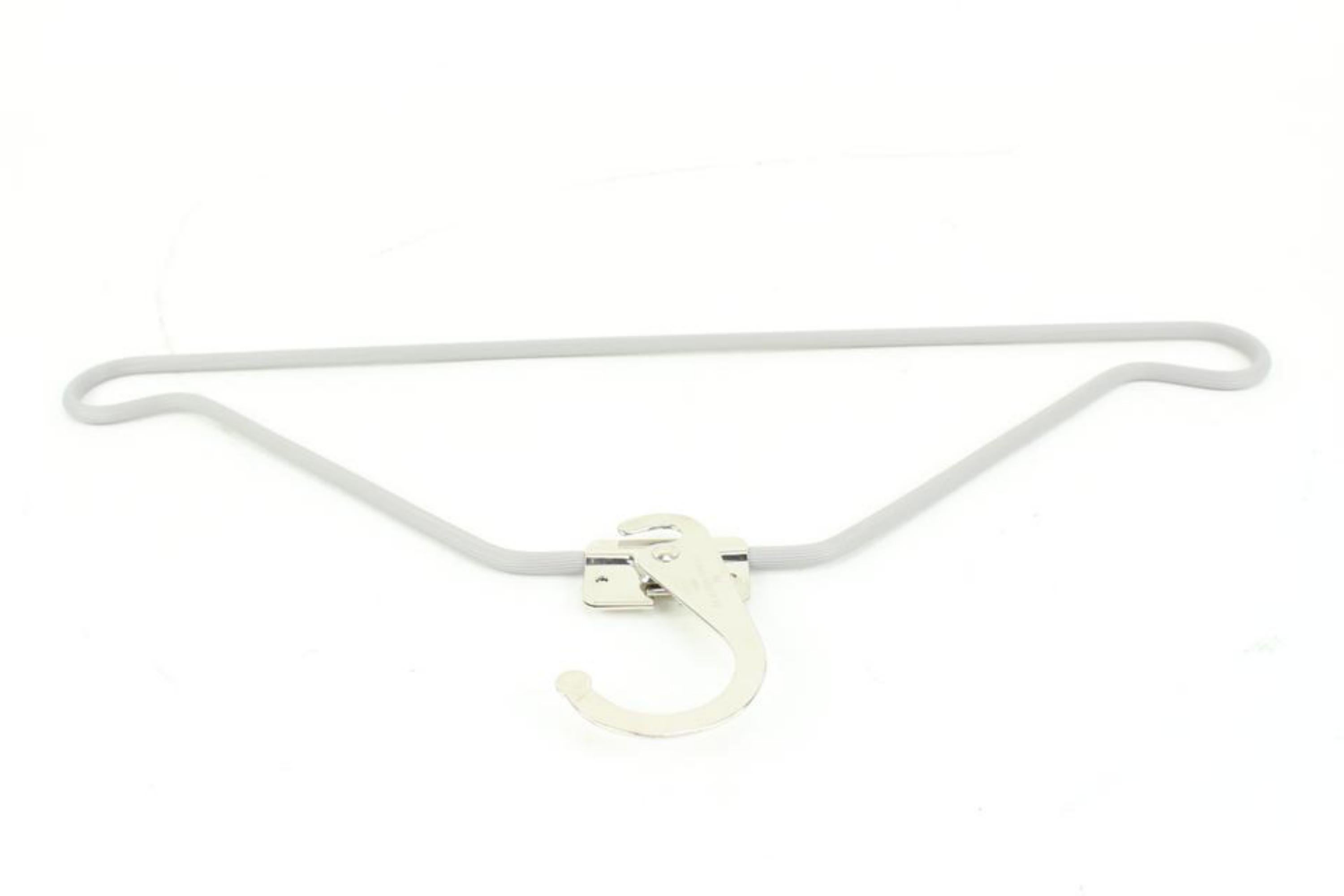 Louis Vuitton Grey x Silver Retractable Hanger 48lk52 For Sale 3