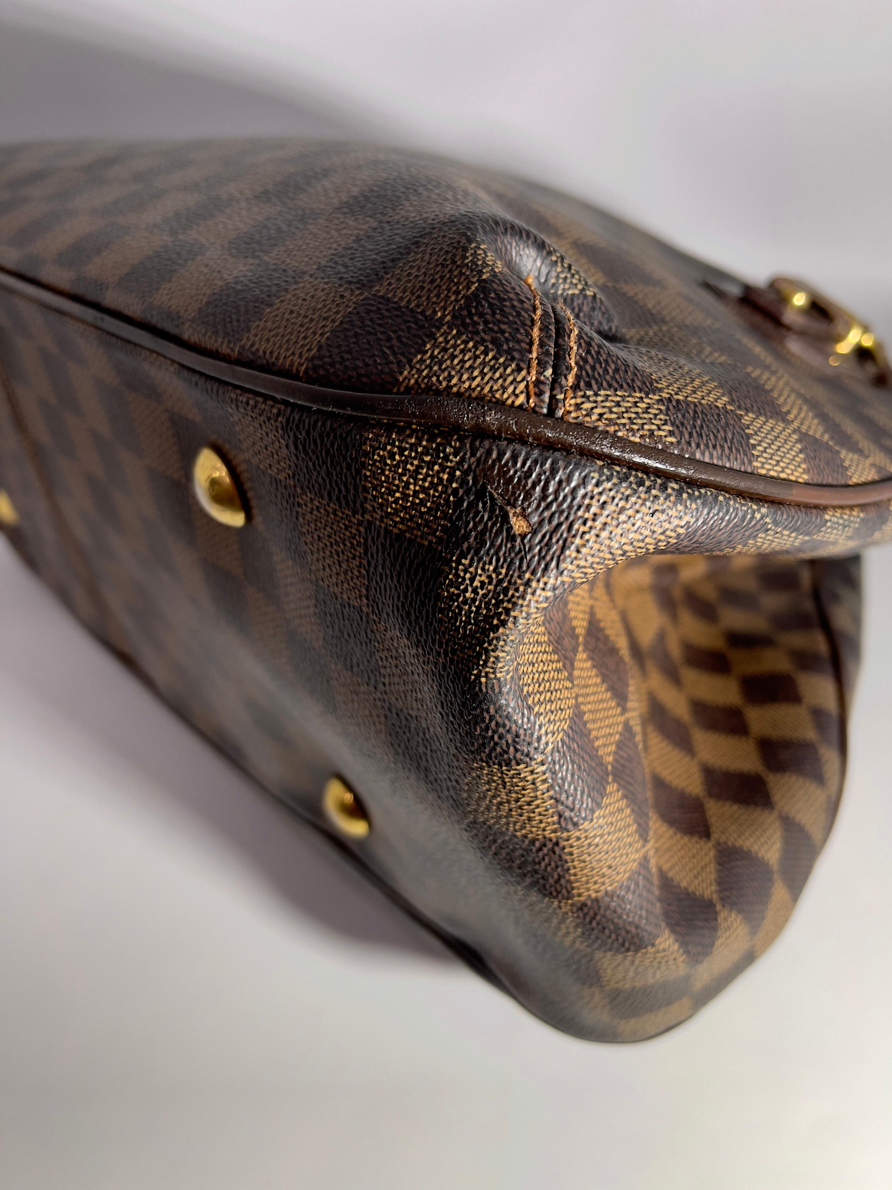 Donna LOUIS VUITTON   Tote in tela Damier Ébène marrone Griet  16,5 