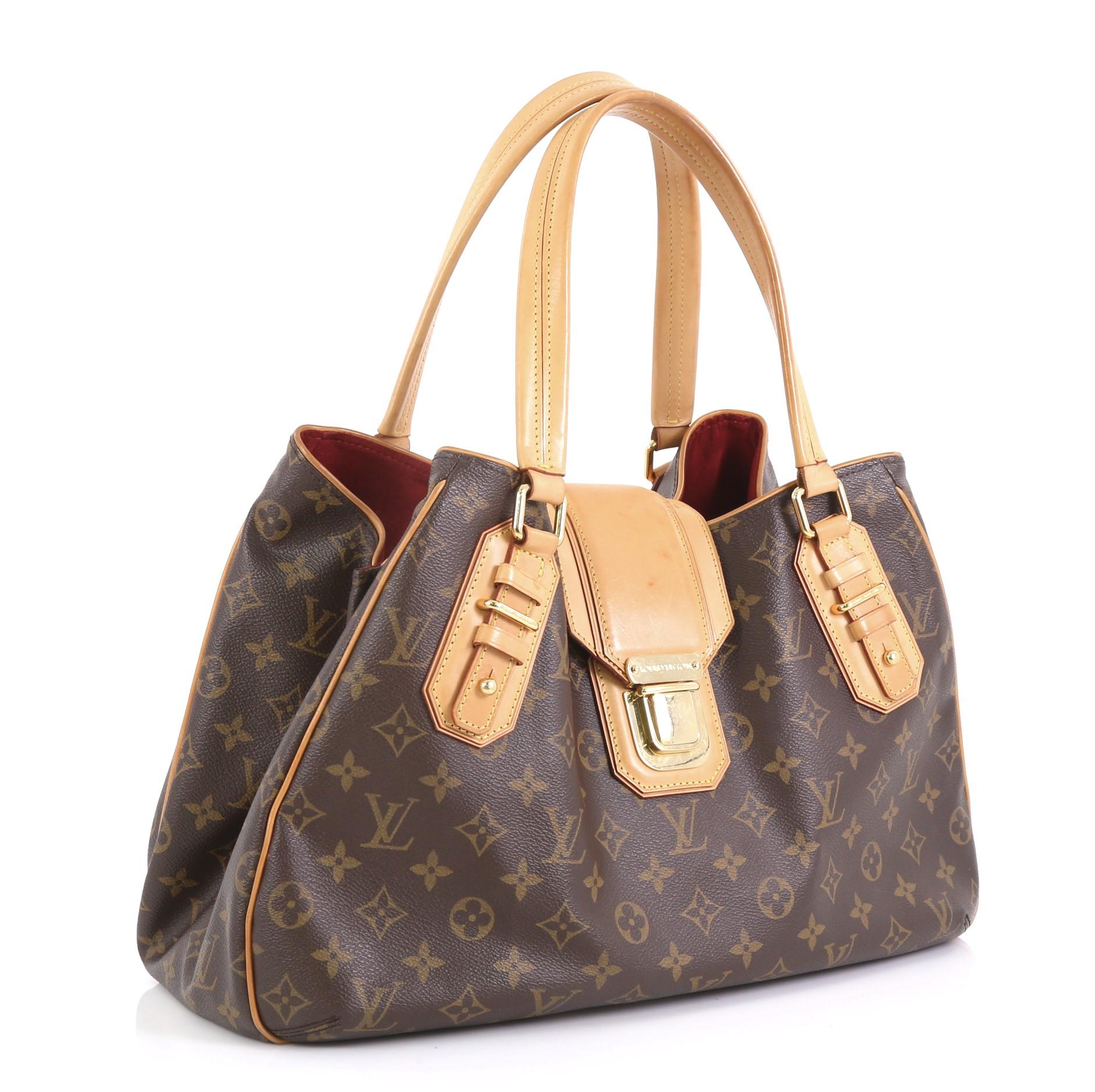 Brown Louis Vuitton Griet Handbag Monogram Canvas