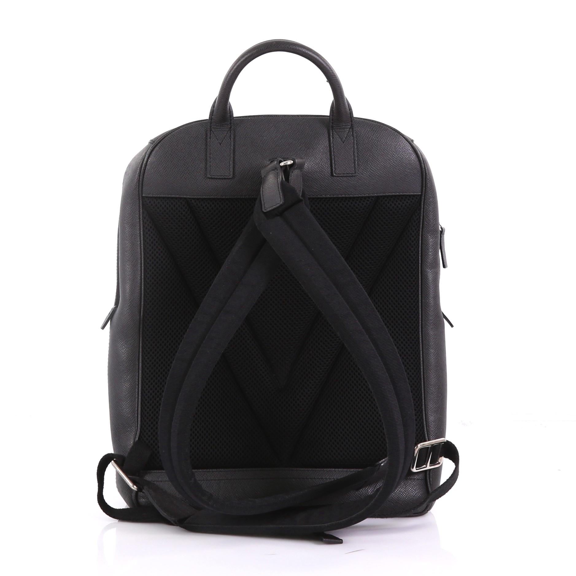 Louis Vuitton Grigori Backpack Taiga Leather In Good Condition In NY, NY
