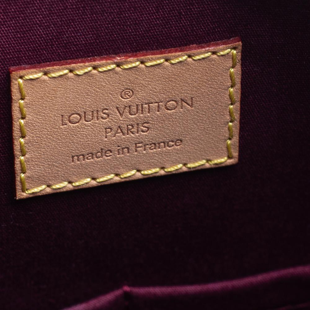 Brown Louis Vuitton Griotte Monogram Vernis Alma GM Bag