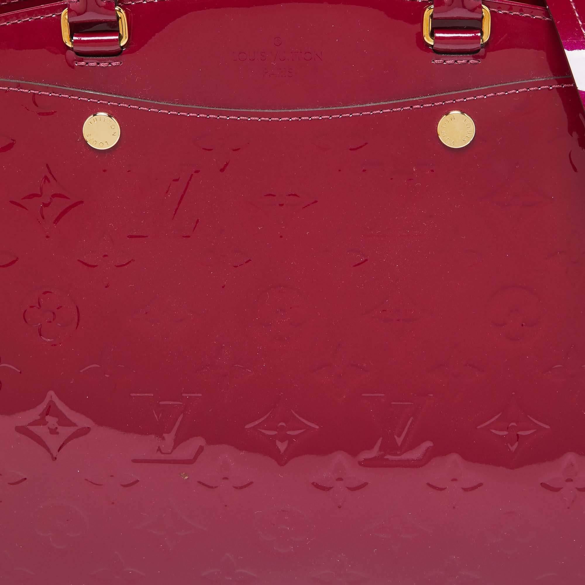 Louis Vuitton Griotte Monogram Vernis Brea MM NM Bag 2