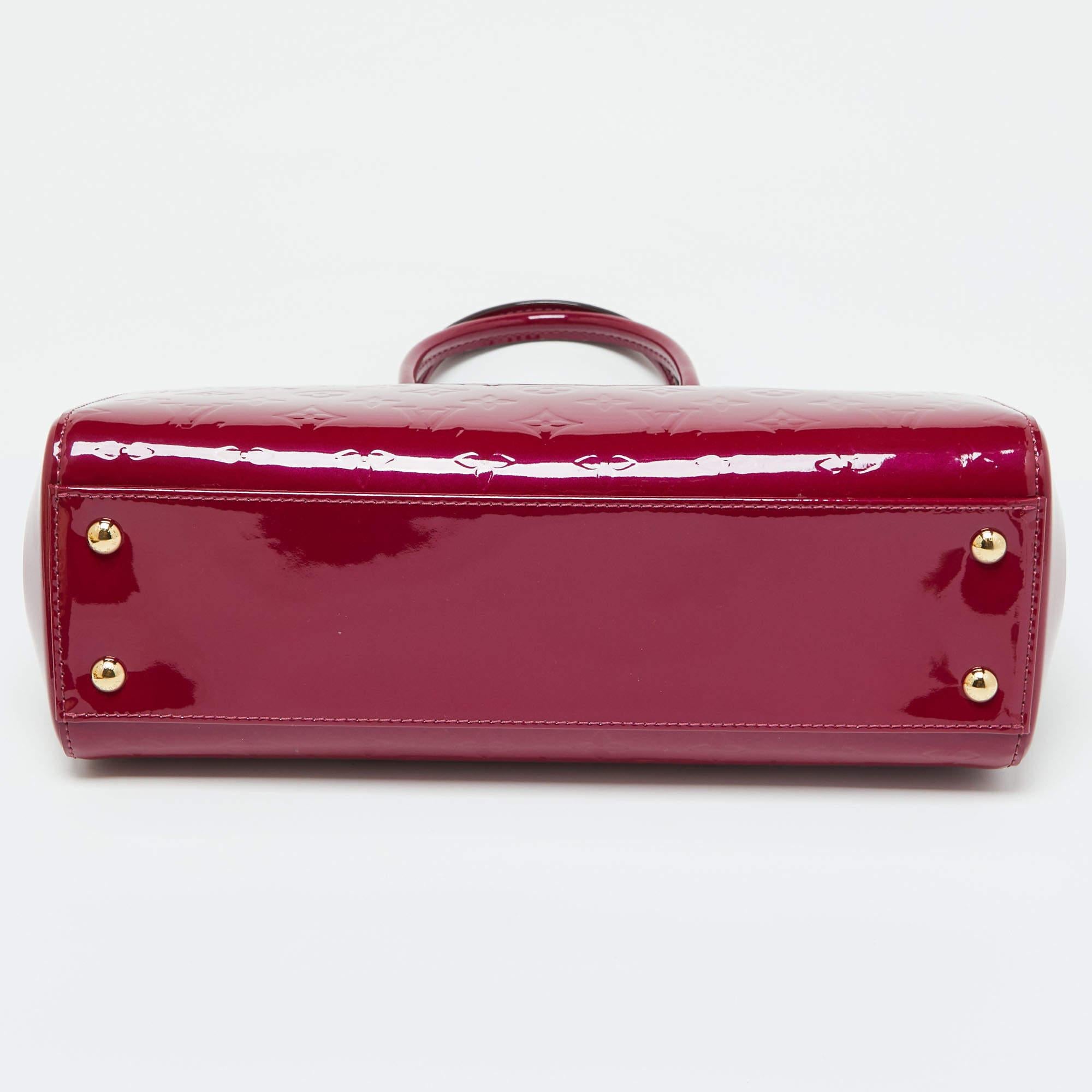 Louis Vuitton Griotte Monogram Vernis Brea MM NM Bag 3