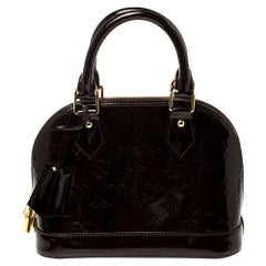 Louis Vuitton Griotte Monogram Vernis Leather Alma BB Bag