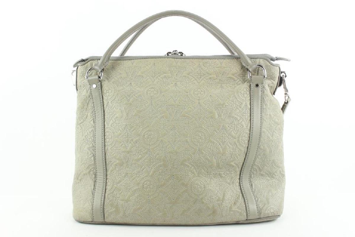 Louis Vuitton Gris Antheia Monogram Leather Ixia PM Bag 235lvs56 1