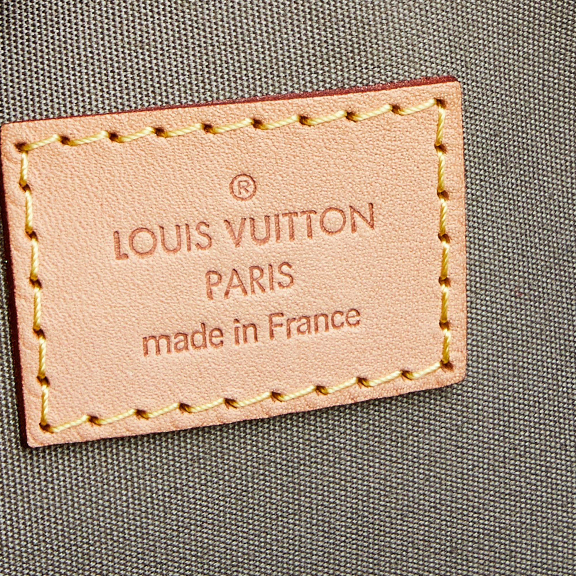 Louis Vuitton Gris Art Deco Monogram Vernis Alma GM Bag 7