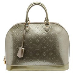 Louis Vuitton Gris Art Deco Monogram Vernis Alma GM Bag