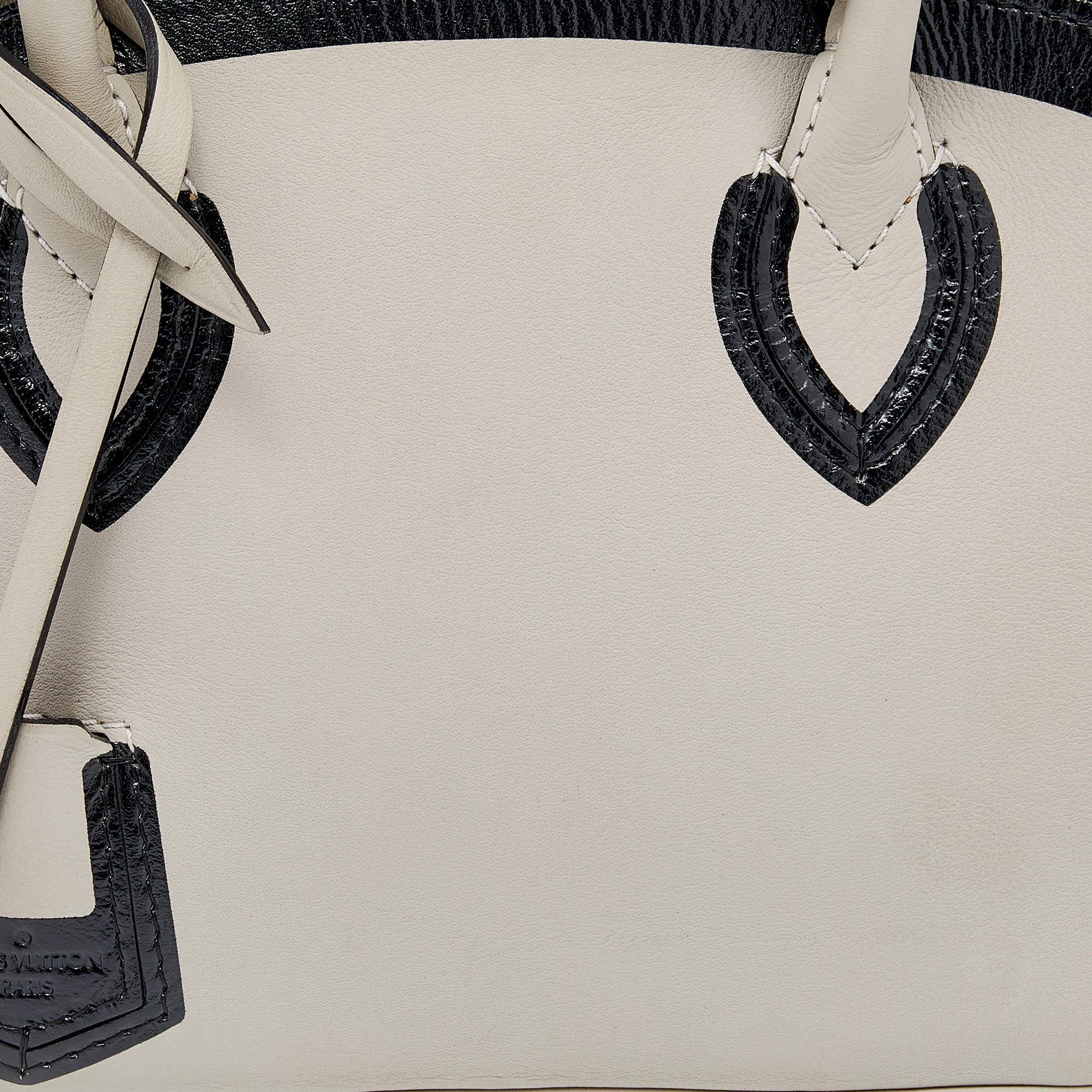 Louis Vuitton Gris Cuir Obsession Lockit BB Bag 2