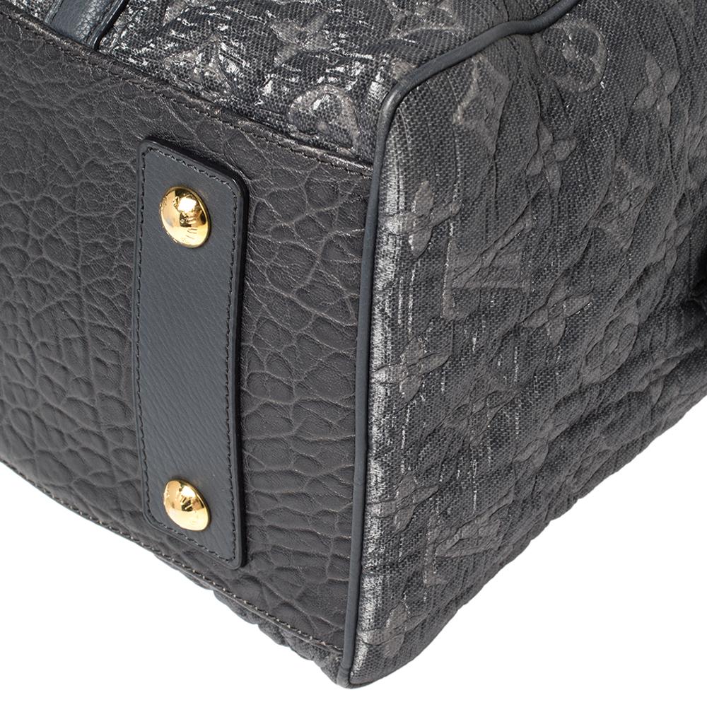 Louis Vuitton Gris Monogram and Leather Limited Edition Volupte Psyche Bag 4