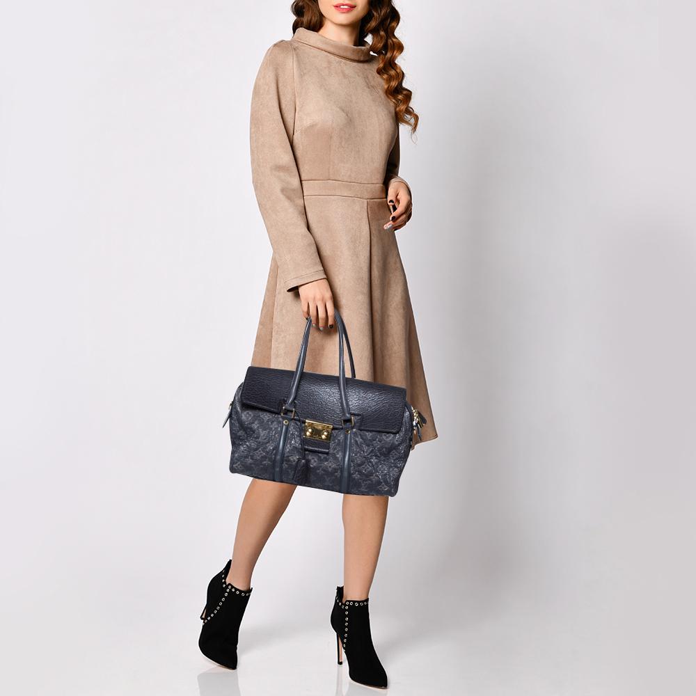 Gray Louis Vuitton Gris Monogram Limited Edition Volupte Psyche Bag