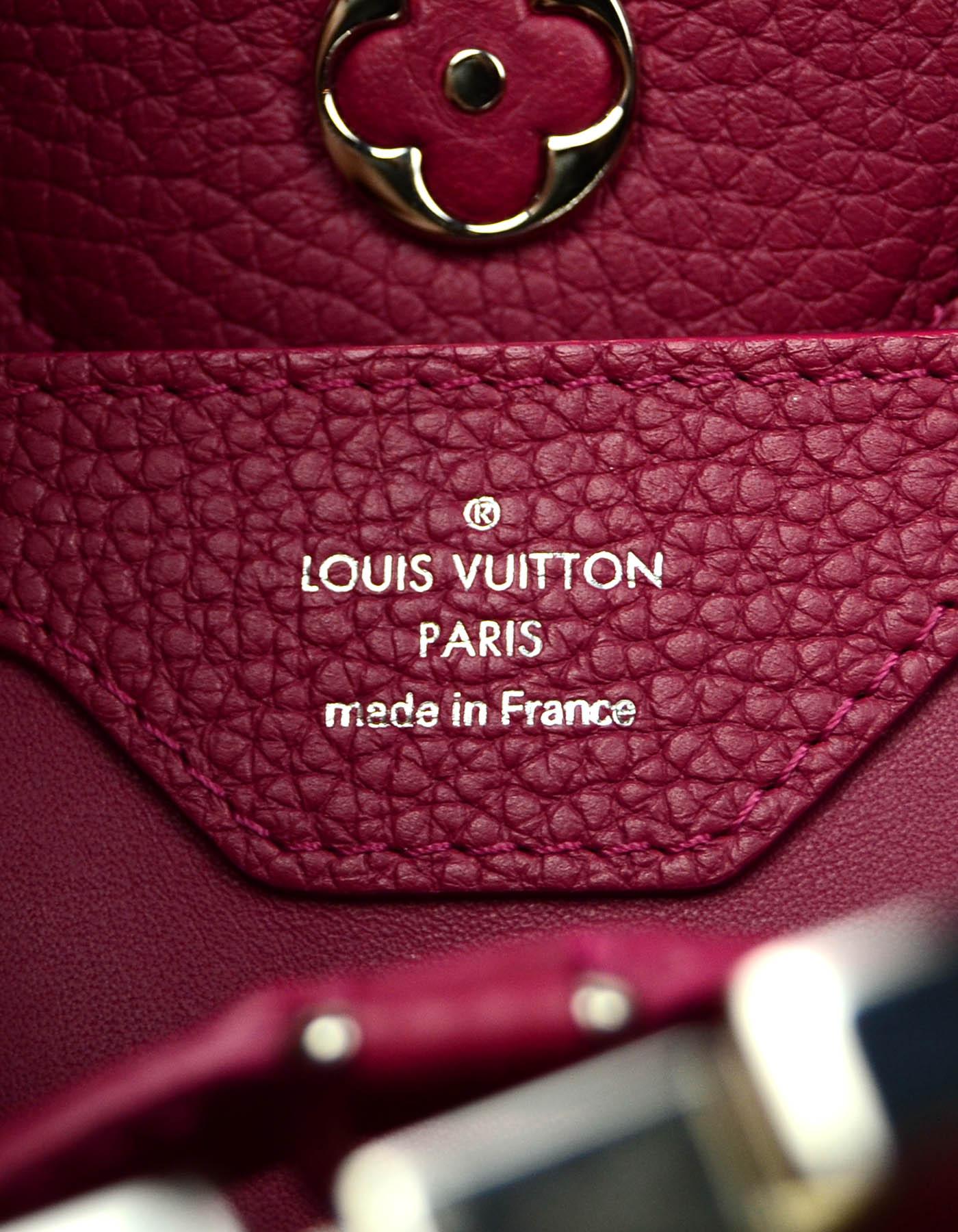 Louis Vuitton Groseille Taurillon Lace Croquets Capucines BB Crossbody Bag 1