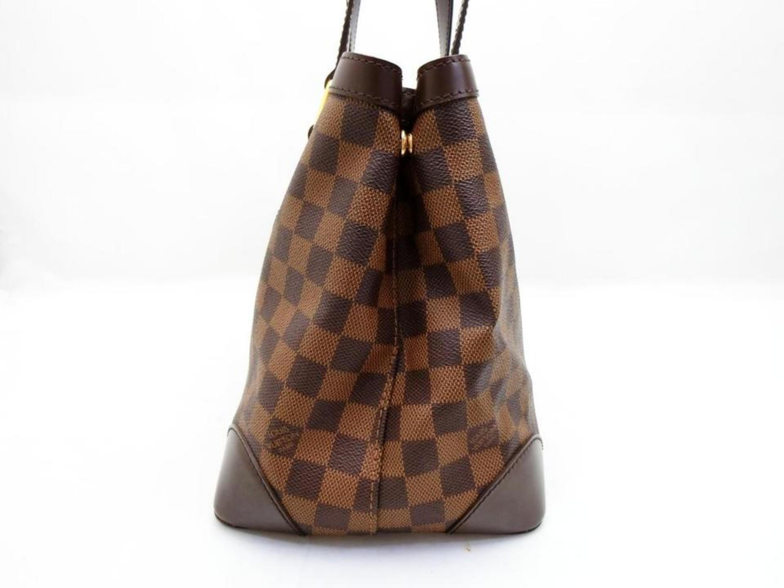 Louis Vuitton Hampstead Damier Ebene Pm 230090 Brown Coated Canvas Shoulder Bag For Sale 3