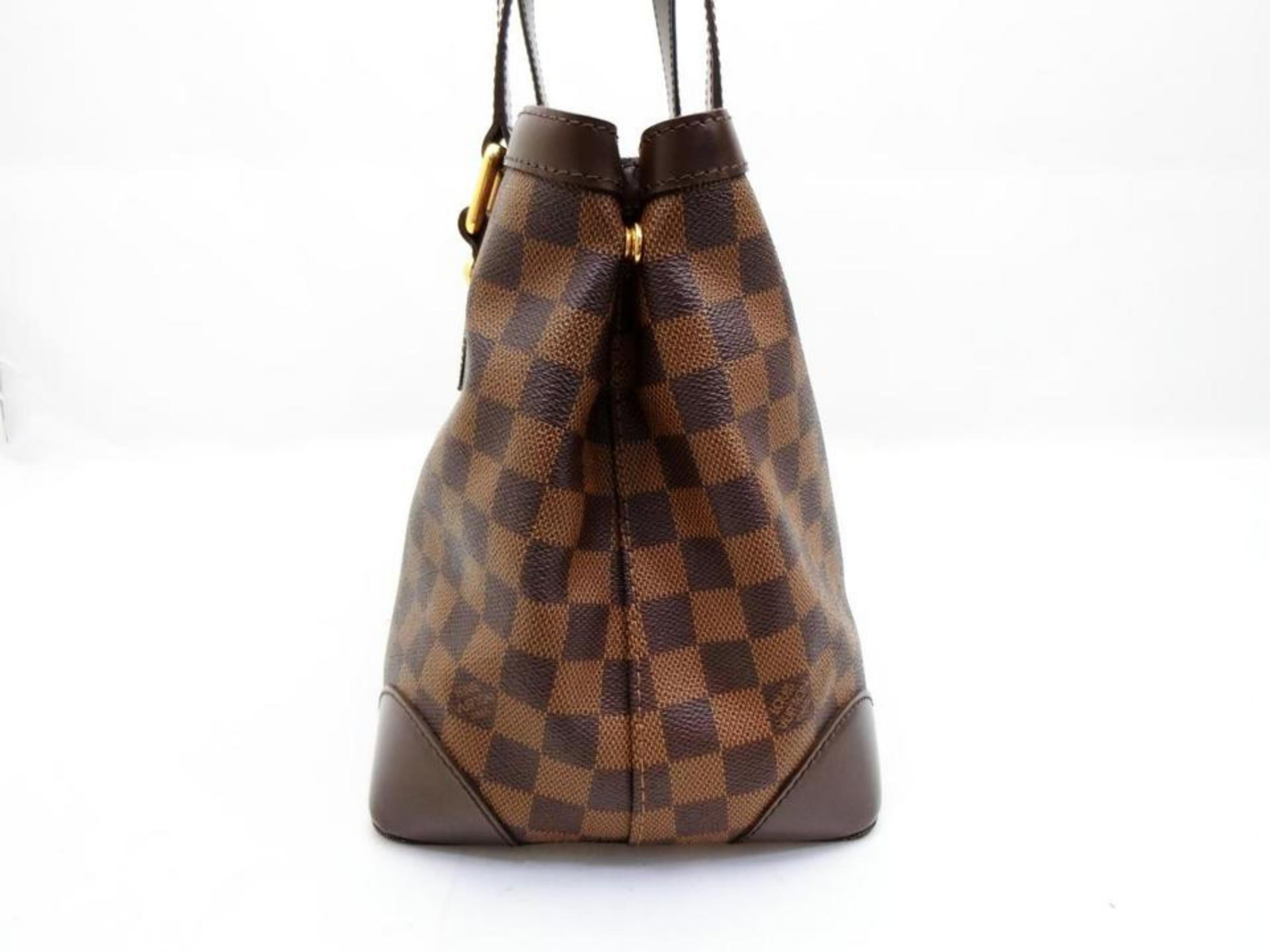 Louis Vuitton Hampstead Damier Ebene Pm 230090 Brown Coated Canvas Shoulder Bag For Sale 4