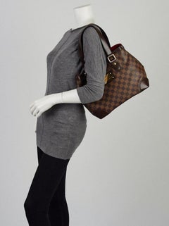 Louis Vuitton Hampstead Damier Ebene Pm 230090 Brown Coated Canvas Shoulder Bag