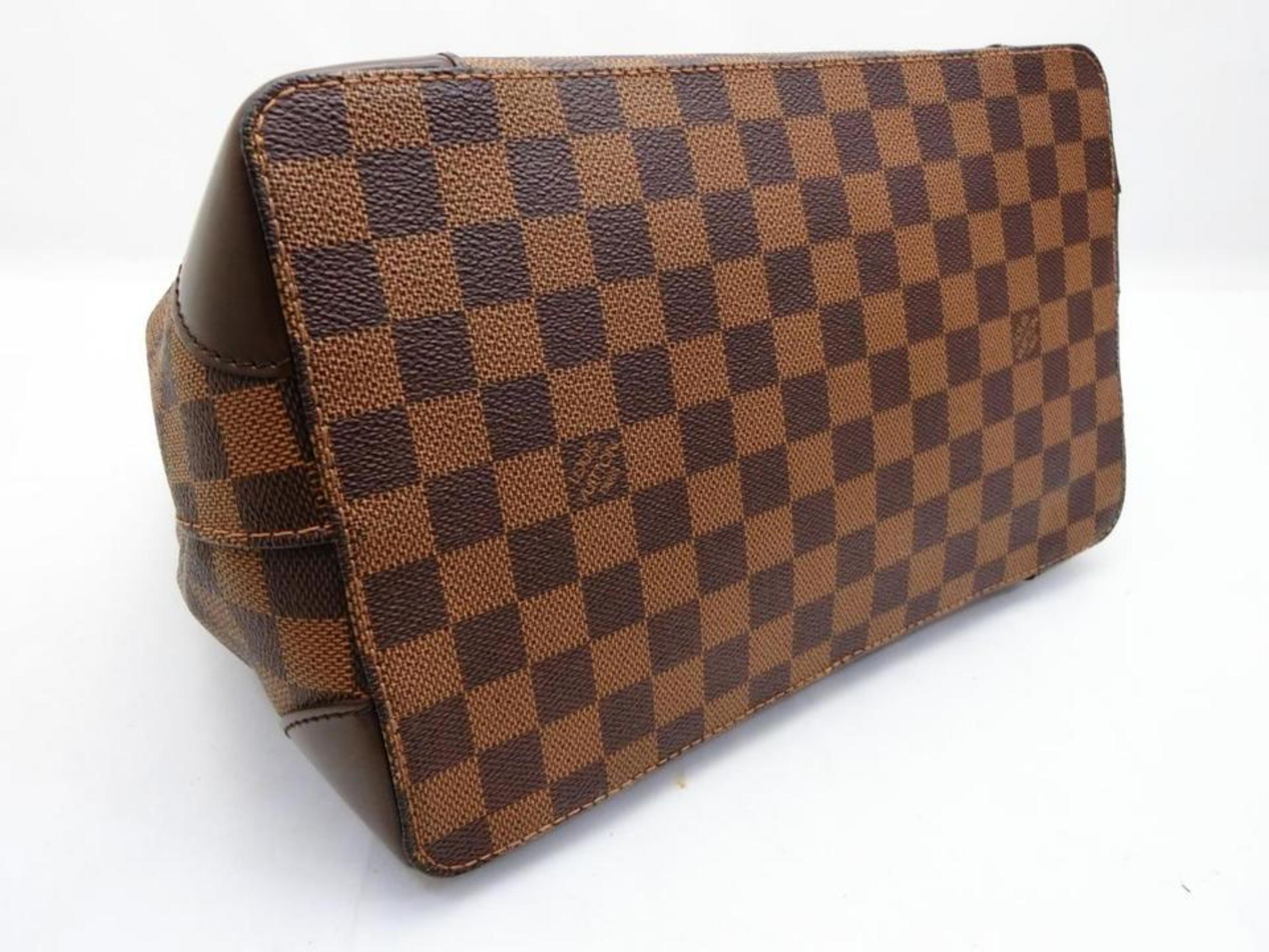 Louis Vuitton Hampstead Damier Ebene Pm 230090 Brown Coated Canvas Shoulder Bag For Sale 1