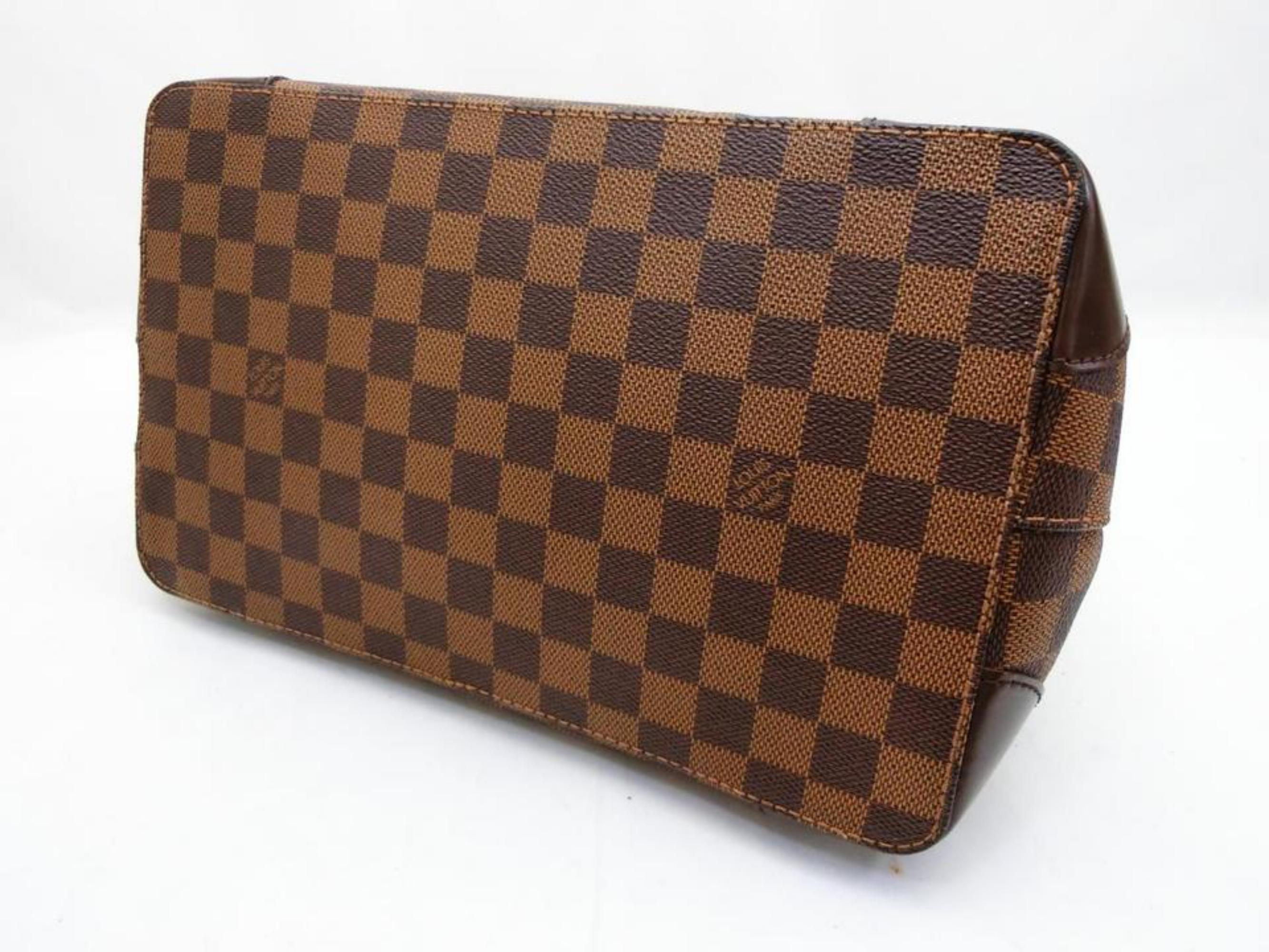 Louis Vuitton Hampstead Damier Ebene Pm 230090 Brown Coated Canvas Shoulder Bag For Sale 2