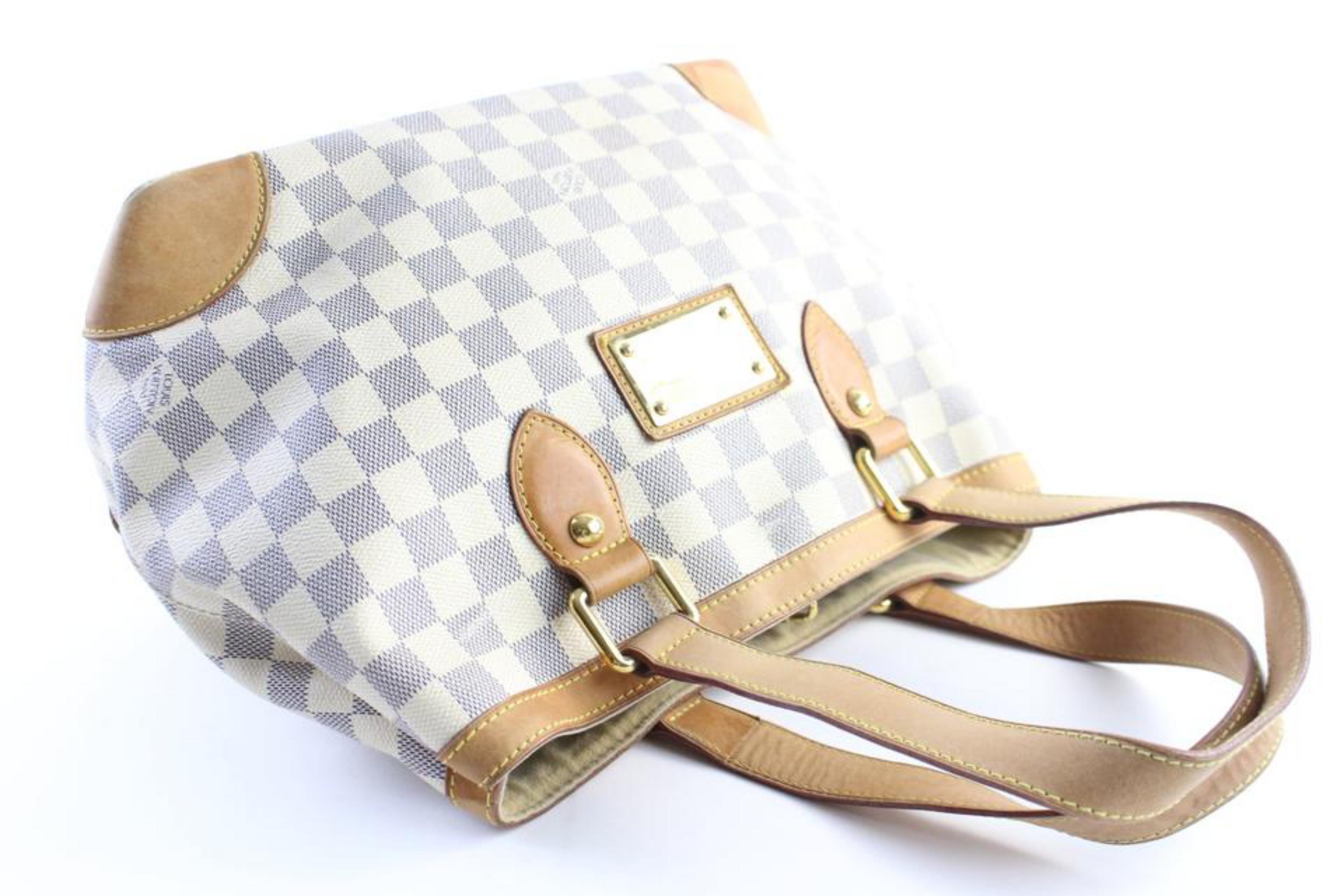 Louis Vuitton Hampstead Damier Pm 31lr0501 Azur Coated Canvas Shoulder Bag For Sale 1