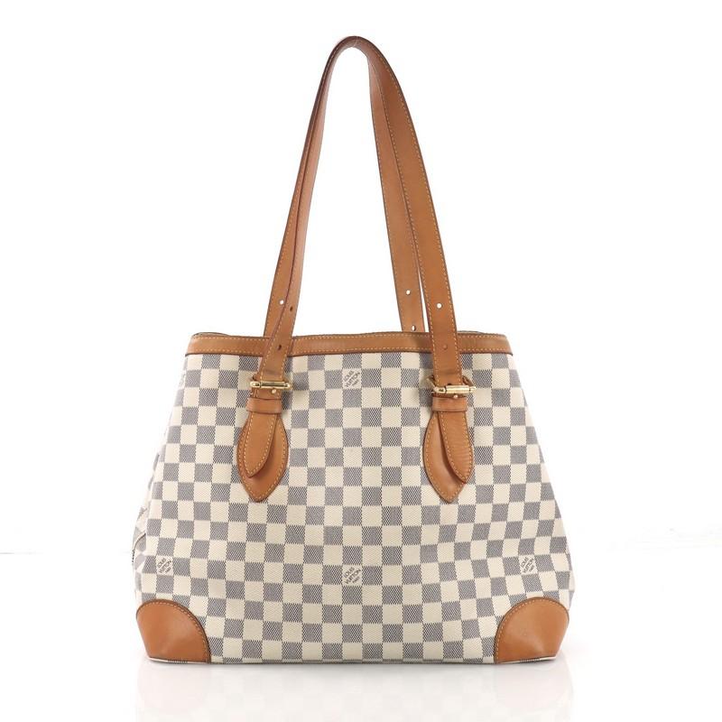 Louis Vuitton Hampstead Handbag Damier MM In Good Condition In NY, NY