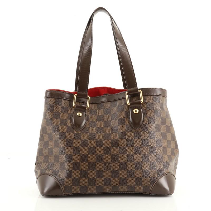 Brown Louis Vuitton Hampstead Handbag Damier PM